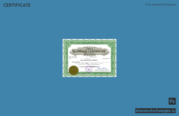 Kiribati-Heiratsurkunde: Beispiel-Word- und PDF-Datei (Vorschau)